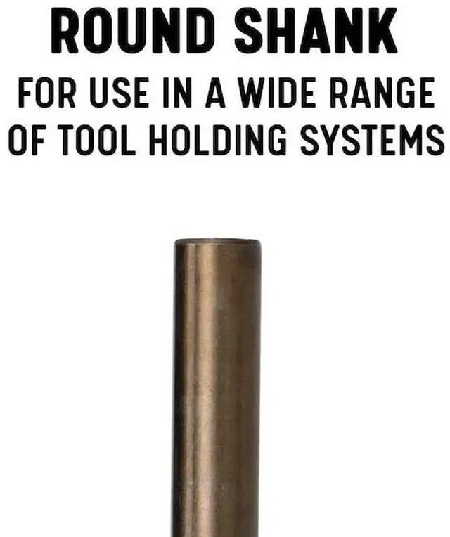 Alt view image 8 of 13 - Drill America D/ASTCO Series Cobalt Steel Screw Machine Length Drill Bit, Gold Oxide Finish, Round Shank, Spiral Flute, 135 Degrees Split Point, 57/64" Size (Pack of 1)