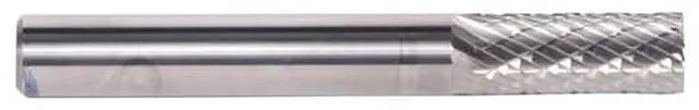 Alt view image 6 of 9 - Drill America DUL Series Solid Carbide Bur, Double Cut, SB3 Cylindrical - End Cut, 1/4" Shank, 3/8" Head Diameter, 3/4" Cutting Length (Pack of 1)