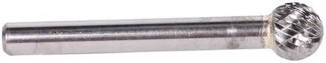 Alt view image 7 of 9 - Drill America DUL Series Solid Carbide Bur, Double Cut, SD5 Ball End, 1/4" Shank, 1/2" Head Diameter, 7/16" Cutting Length (Pack of 1)