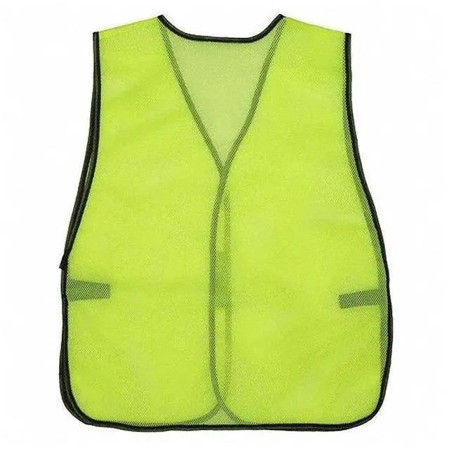 Alt view image 3 of 3 - CONDOR 1YAC5 High Visibility Safety Vest, Polyester Mesh, Hook-and-Loop