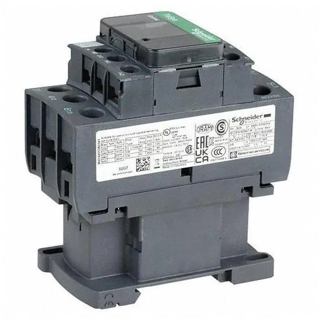 Alt view image 6 of 8 - SCHNEIDER ELECTRIC LC1D32G7 IEC Magnetic Contactor, 1NC/1NO, 120V AC, 3 P,