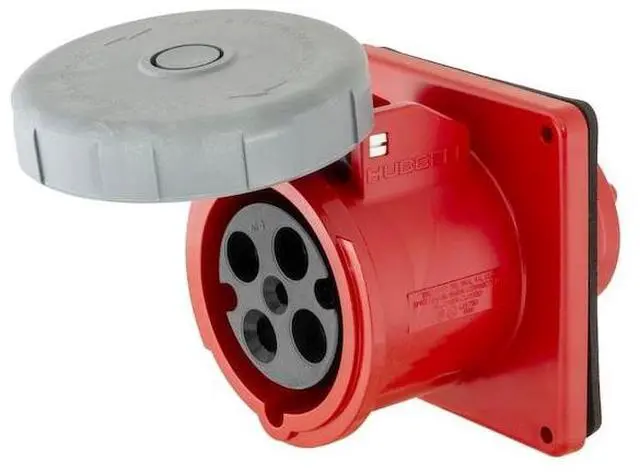 Alt view image 2 of 3 - HUBBELL WIRING DEVICE-KELLEMS HBL460R7W Watertight Pin & Sleeve Receptacle, 60
