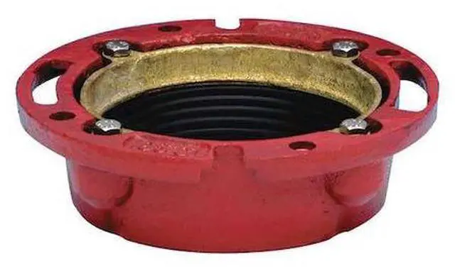 Main image of OATEY 42255 Toilet Flange, Red, Cast Iron, 4"