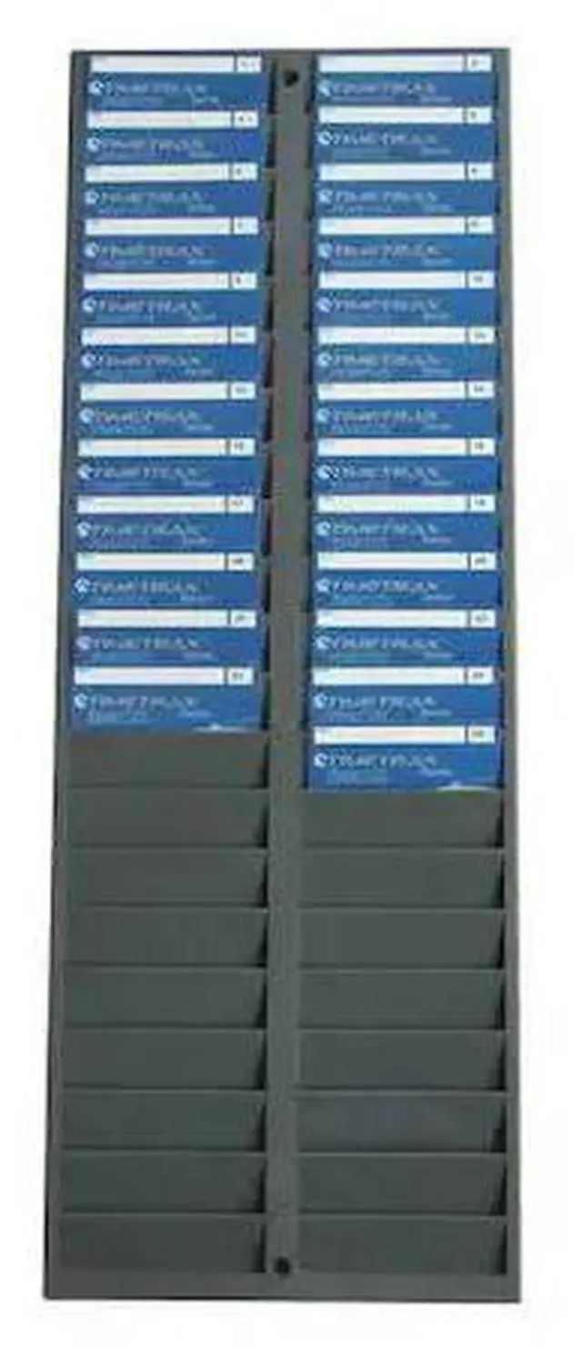 Main image of PYRAMID 500-4 Employee ID and Badge Rack,Gray