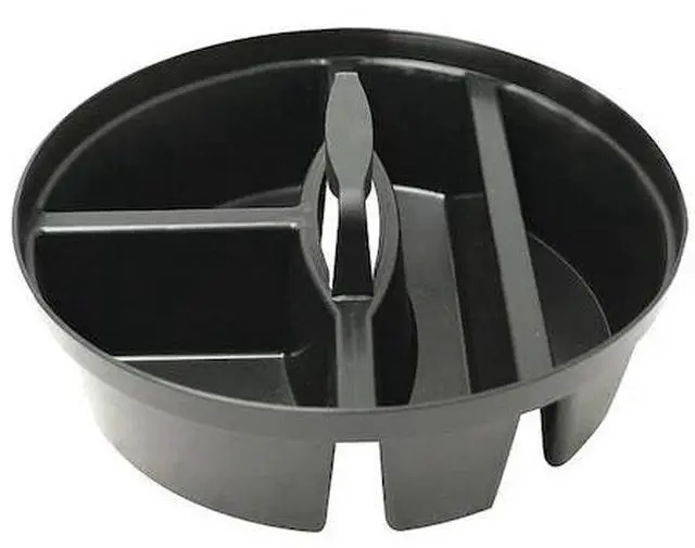 Alt view image 2 of 2 - WESTWARD 38XX90 Accessory Tray, Plastic, Black, 4-1/4" Height