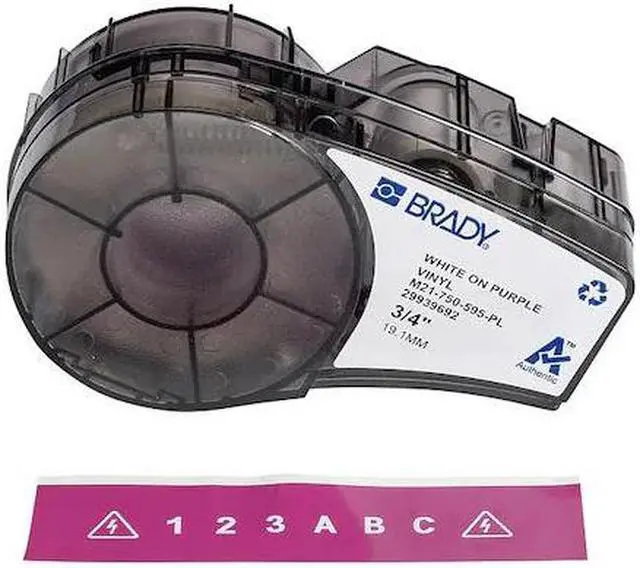 Main image of BRADY M21-750-595-PL Label Tape Cartridge,Permanent Printer