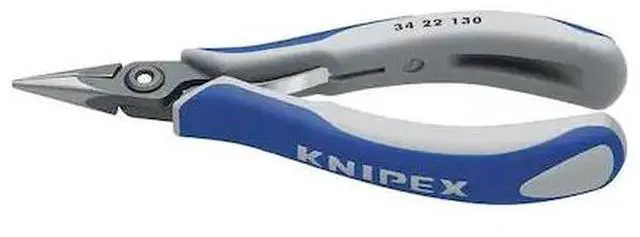 Alt view image 4 of 5 - Knipex 34-22-130 Precision Electronics Gripping Pliers (half-round jaws)