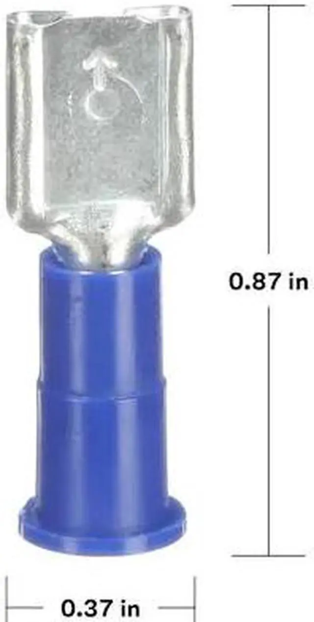 Alt view image 2 of 9 - 3M MVU14-250DFX Scotchlok Female Disconnect, Blue, 16-14AWG, PK100