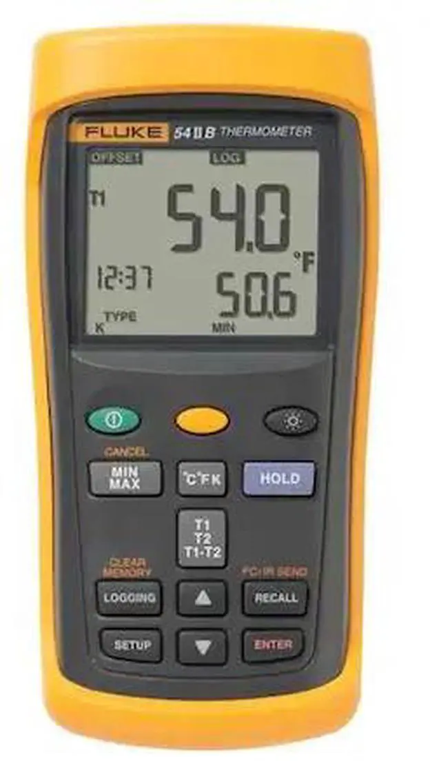 Alt view image 2 of 2 - FLUKE FLUKE-54-2 B Thermocouple Thermometer,2 Input