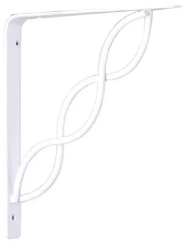 Alt view image 3 of 4 - JOHN STERLING RP-0091-8WT 8 IN White Scroll Shelf Bracket