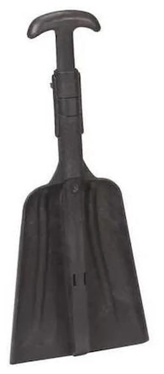 Alt view image 3 of 3 - remco 6880ebg grey polypropylene emergency hygienic shovel, abs plastic blade, 24.4" - 36.5"