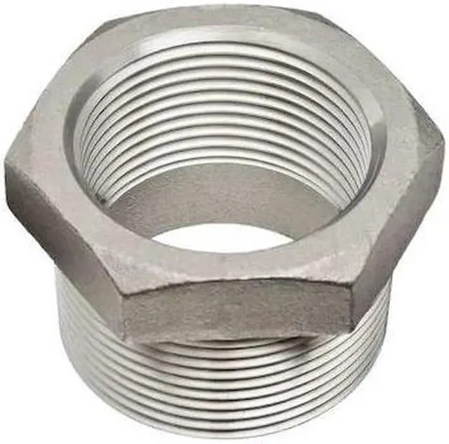 Main image of ZORO SELECT 600B113N034018 3/4" x 1/8" MNPT x FNPT 316 SS Hex Reducing Bushing