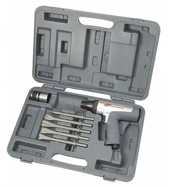 Alt view image 6 of 11 - Ingersoll Rand 122MAXK - Vibration Reduced Short Barrel Air Hammer w/ 5 Chisels
