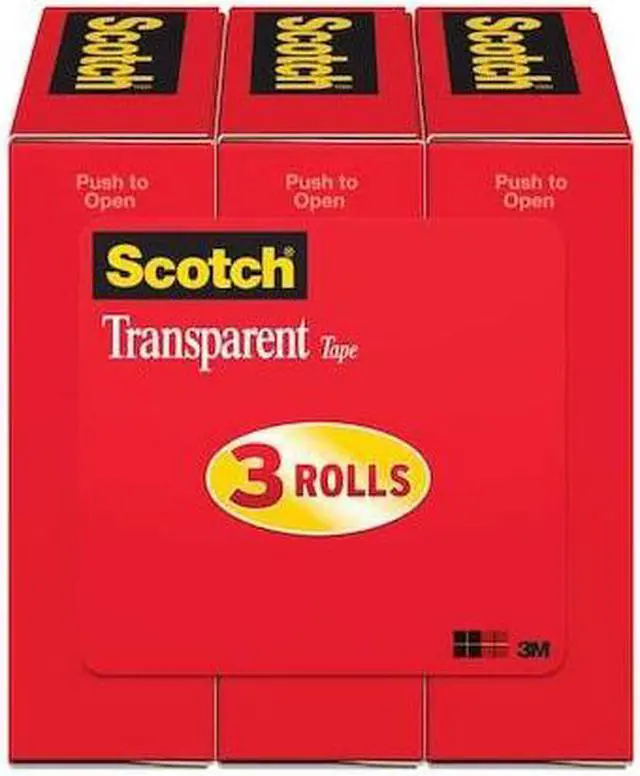 Main image of SCOTCH 600K3 Office Tape,Polyolefin Backing,PK3