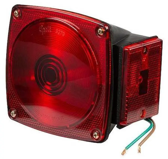 Main image of GROTE 53662 Stop/Tail/Turn Light,Incandescent,Red