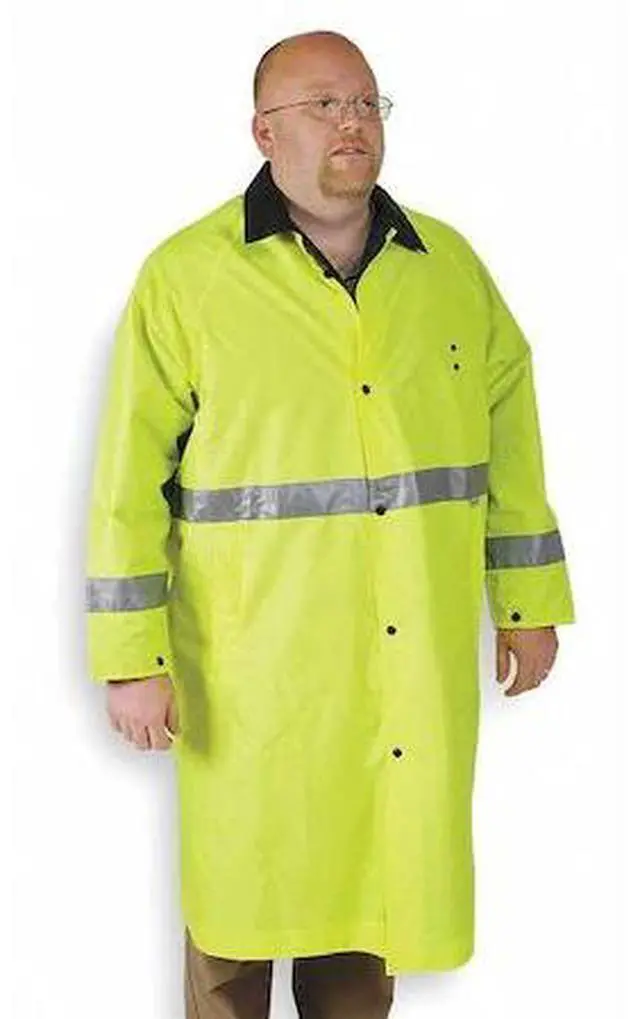 Alt view image 2 of 2 - CONDOR 4PCW6 Raincoat,Hi-Vis Lime/Black,M