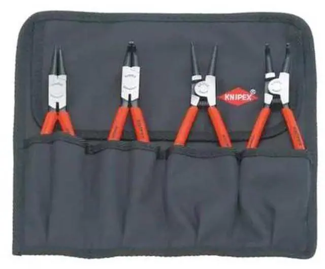 Alt view image 9 of 10 - Knipex Retaining Ring Plier Set,0,90 Deg,4 pc  00 19 56