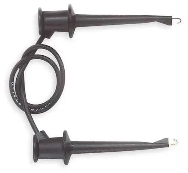 Alt view image 2 of 2 - POMONA 3781-12-0 Mini Test Clip,300VDC,5A,12 In. L,Black