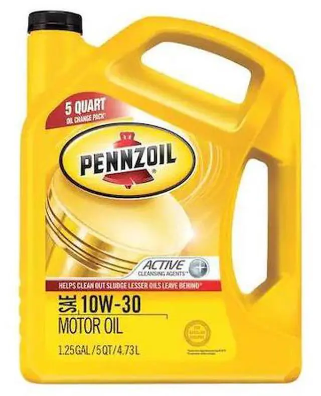 Main image of PENNZOIL 550045214 Engine Oil, 10W-30, Pennzoil, 5 Qt.