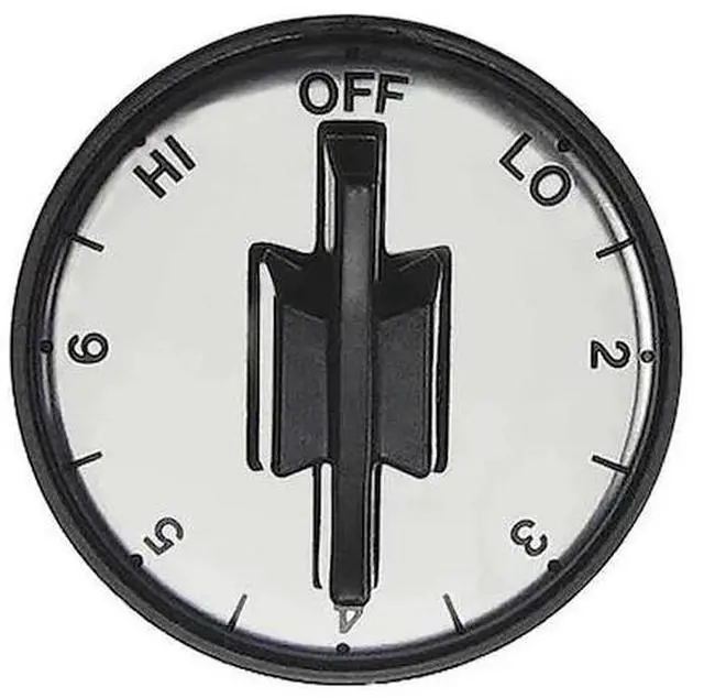 Main image of RobertShaw 40-158 KNOB, BLACK, INF, ''HI-L