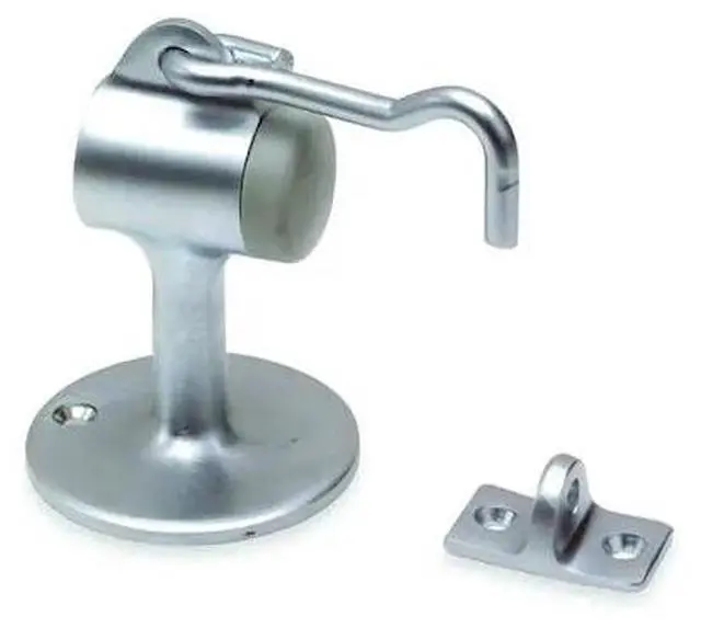 Main image of ZORO SELECT 5U616 Hook-Style Door Holder,2-7/32In,Stn Chrm