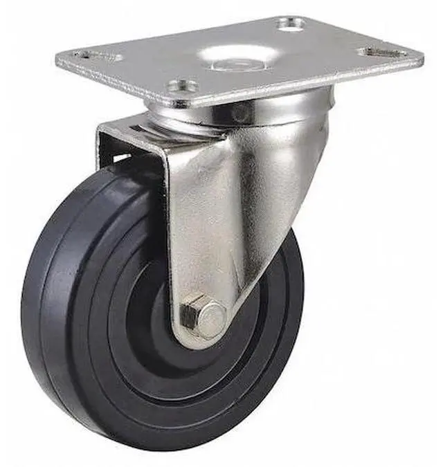 Main image of ZORO SELECT 33H917 Swivel Plt Cstr,5-3/16 in H,NSF-Listed Plate Type A