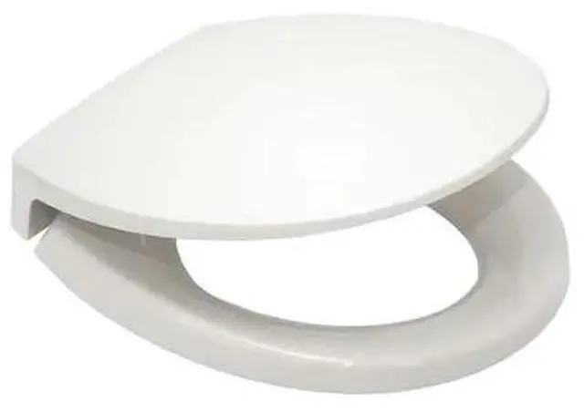 Alt view image 3 of 3 - TOTO SS113#01 Toilet Seat With Cover, Polypropylene, Round, Cotton