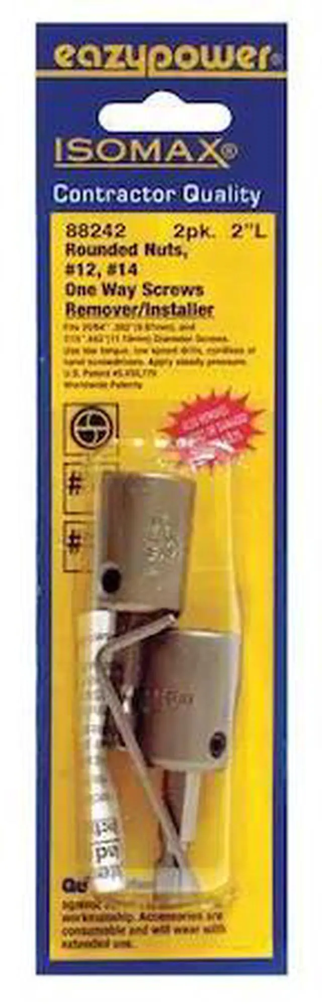 Alt view image 2 of 2 - EAZYPOWER 88242 One Way Screw Remover,No.12,No.14,PK2
