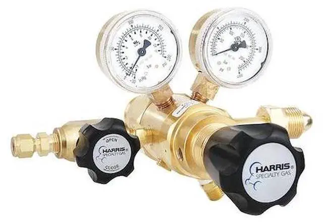 Alt view image 2 of 2 - HARRIS KH1139 Specialty Gas Lab Regulator, Two Stage, CGA-580, 0 to 125 psi,