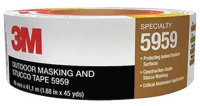 Alt view image 2 of 5 - 3M 5959 Painter's Tape, 48 mm W x 41 1/10 m L, 12 mil Thick, Red, Rubber