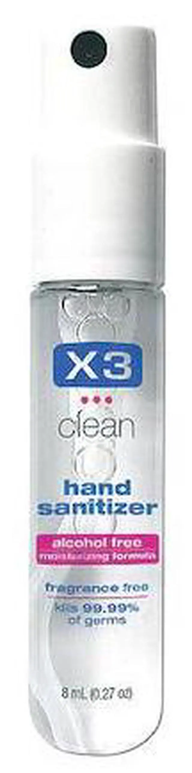 Alt view image 2 of 3 - Hand Sanitizer,Size 0.27 oz.,Spray X3 CLEAN 10020
