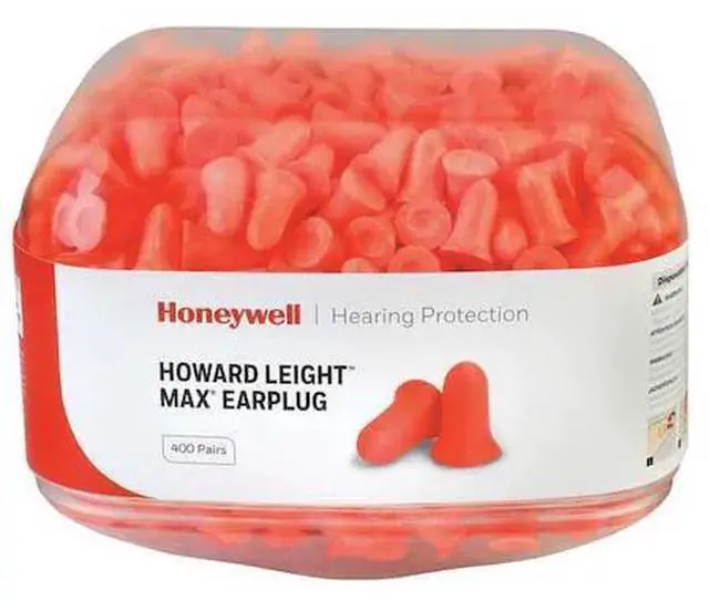 Alt view image 2 of 3 - Honeywell Howard Leight Ear Plugs, Uncorded, Bell Shape, PK800  HL400-MAX-REFILL