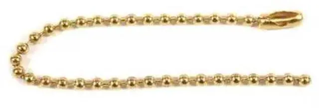 Alt view image 2 of 4 - C.H. HANSON 8C899 Beaded Chain,Brs,4-1/2 In,PK25