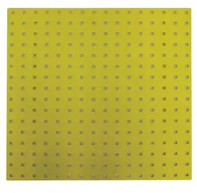 Main image of ZORO SELECT 5TPC2 Square Hole Pegboard,24x24,Yellow,PK2