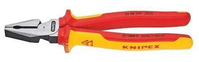 Alt view image 4 of 4 - Knipex Linemans Plier,9" L,Ergonomic  02 08 225 SBA