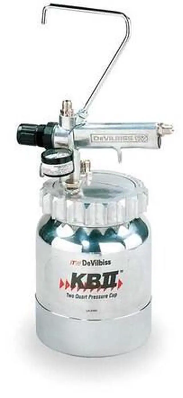 Alt view image 8 of 8 - DEVILBISS KB-555 2qt. Pressure Spray Gun Cup