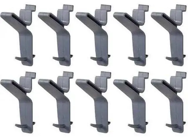 Main image of FLOW WALL FSH-017-10 X-Hook,Hanging,15 lb.,Gray,Plastic,PK10