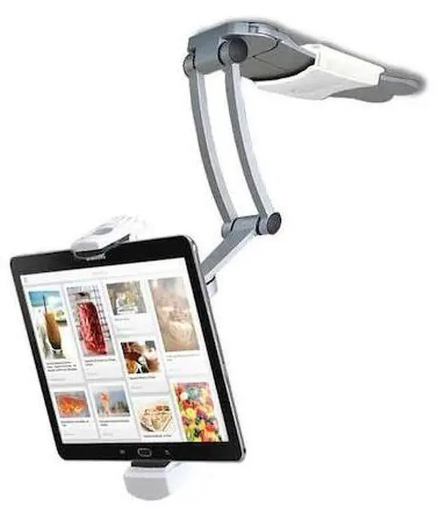 Alt view image 17 of 20 - CTA Digital 2-in-1 Kitchen Mount Stand for 7-13 Inch Tablets / iPad Air/ iPad Pro 12.9 / Surface Pro (PAD-KMS)