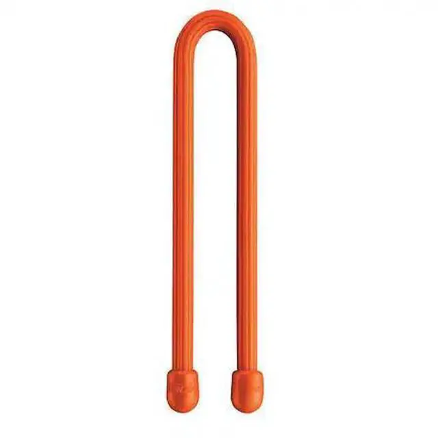 Alt view image 12 of 15 - NITE IZE GT6-2PK-31 6" L, 1/4" W, Bright Orange Plastic Gear Tie, PK 2
