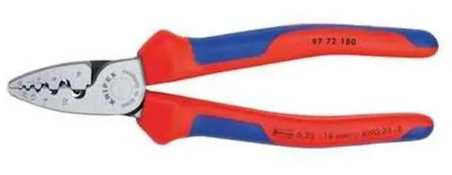 Alt view image 4 of 5 - KNIPEX 97 72 180 7 1/4 in Crimper 23 to 5 AWG
