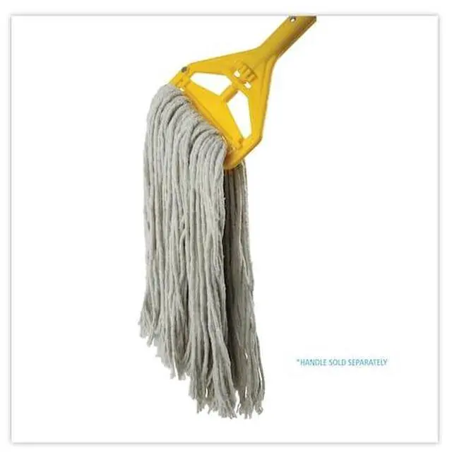 Alt view image 11 of 14 - Boardwalk Cut-End Wet Mop Head Cotton No. 24 White 12/Carton 2024CCT