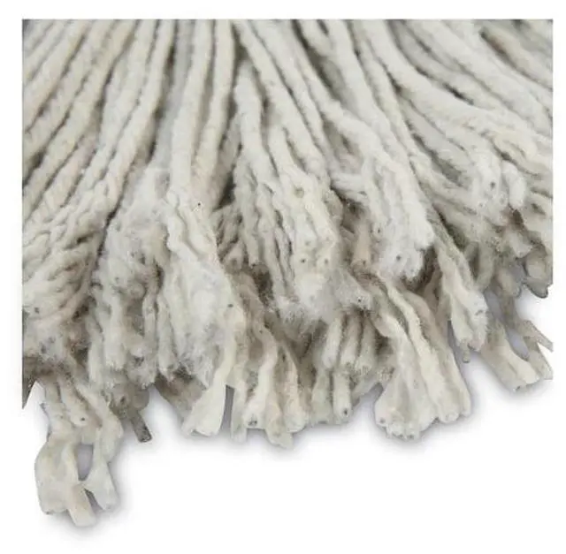 Alt view image 12 of 14 - Boardwalk Cut-End Wet Mop Head Cotton No. 24 White 12/Carton 2024CCT