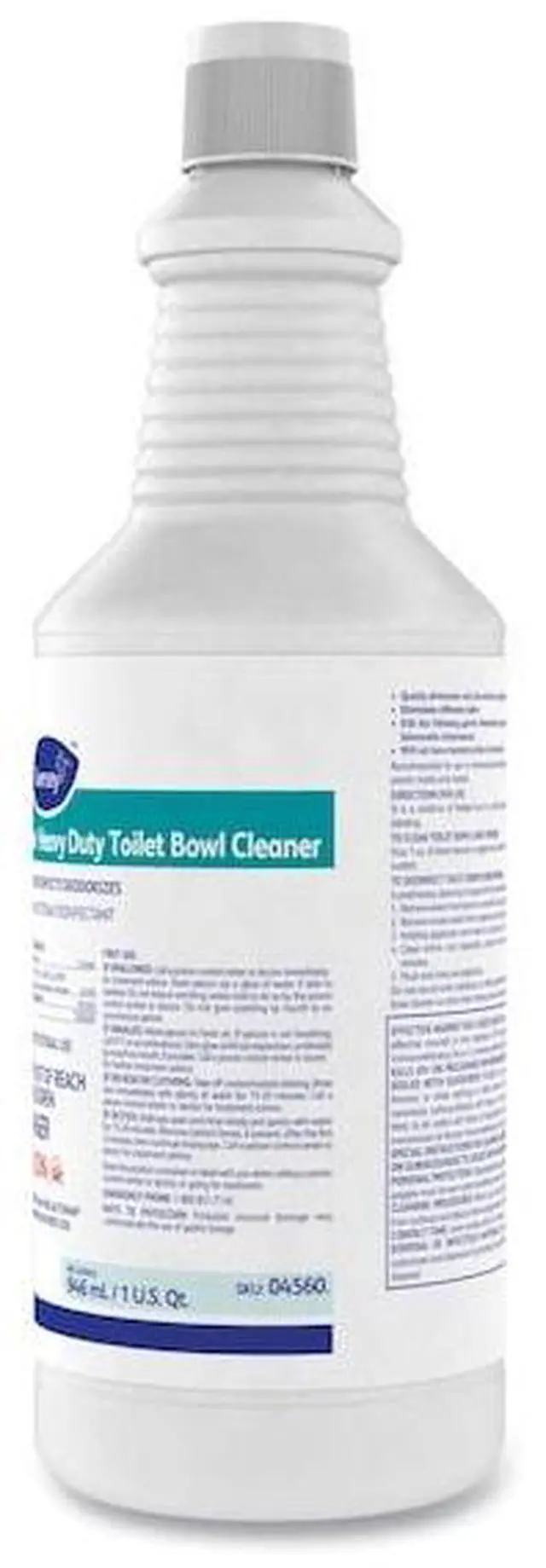 Alt view image 6 of 6 - DIVERSEY 4560 Crew Heavy Duty Toilet Bowl Cleaner, Minty, 32 oz Squeeze Bottle,