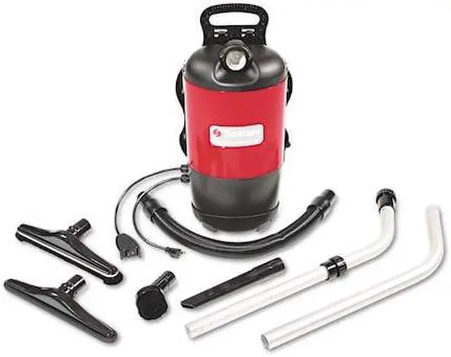 Alt view image 4 of 6 - Sanitaire SC412A Commercial Backpack Vacuum Red