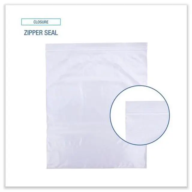 Alt view image 12 of 19 - Boardwalk Reclosable Freezer Storage Bags 2 Gal Clear LDPE 13 x 15 100/Box
