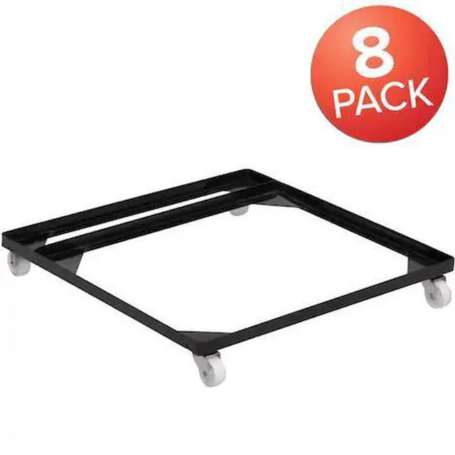 Main image of FLASH FURNITURE 8-FD-BAN-CH-DOLLY-GG HERCULES Series Steel Stack Chair and