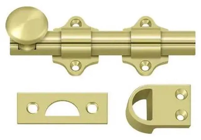 Alt view image 2 of 2 - Deltana DDB425U3 4 in. Heavy Duty Dutch Door Bolt, Bright