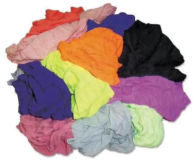Alt view image 5 of 6 - Hospital Specialty Polo T-Shirt Rags Assorted Colors 10 Pounds/Bag 24510