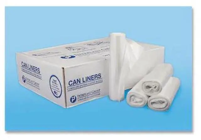 Alt view image 2 of 6 - Inteplast Group S303713N 30 x 37 in. 13 Micron High-Density Can Liner - Clear
