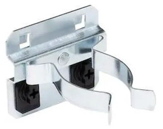 Alt view image 2 of 6 - Triton Products 53130 LocHook 1-1/2-Inch to 2-3/4-Inch Hold Range 3-3/4-Inch Projection Zinc Plated/Chromate Dipped Steel Extended Spring Clip for LocBoard, 5-Pack